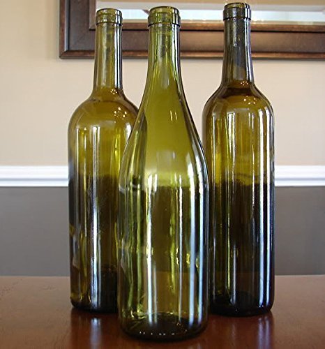 Empty Wine Bottles Without Labels - (1 Bottle Each), Wine Bottle Decorations