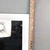 White Framed Rectangular Accent Mirror 24x18 in Wood Modern Wall Mounted gallery