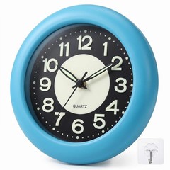 Shower Clock Luminous Bathroom Clockยwaterproof For Water Sprayโ€ Battery P…