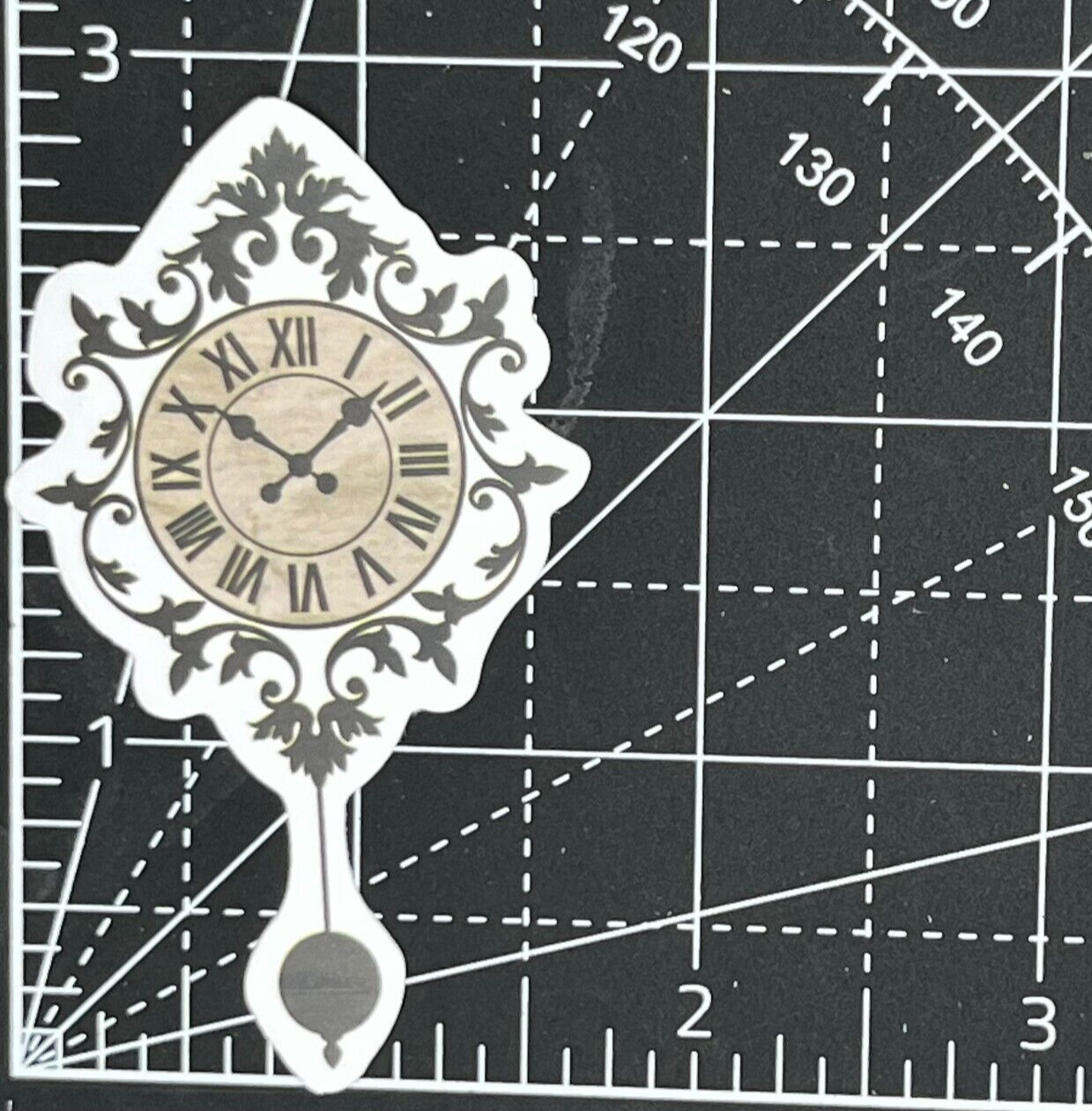 Old Time Clock - Grandfather Clock - Die Cut Vinyl Decal Sticker Bomb Roman #s gallery