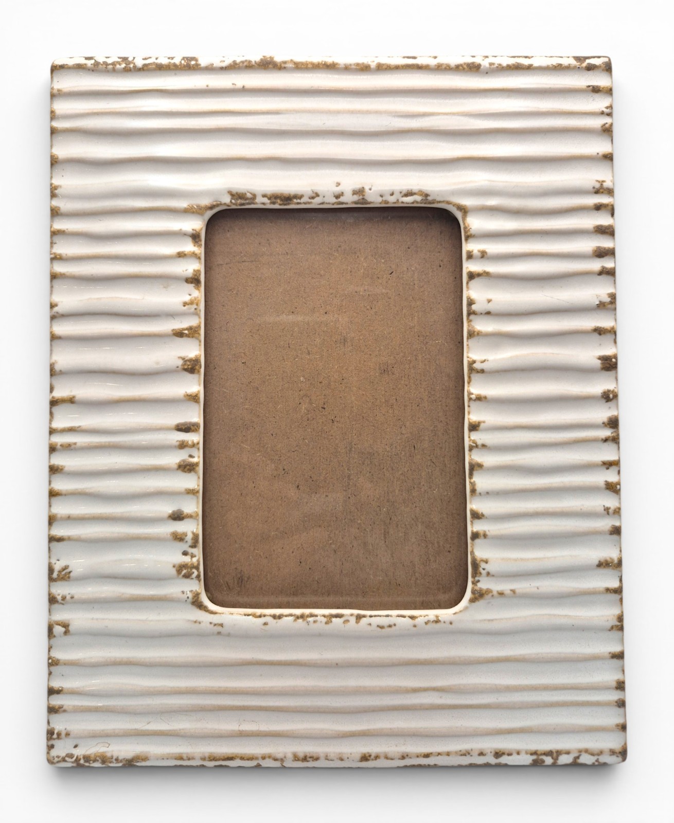 4x6 Ceramic Picture Frame Distressed Cream Farmhouse Threshold Studio McGee gallery