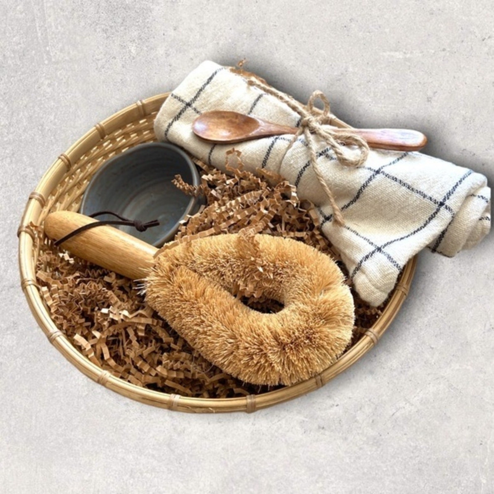 NEW Kitchen Essentials Set Hostess Gift Basket Farmhouse Chic gallery