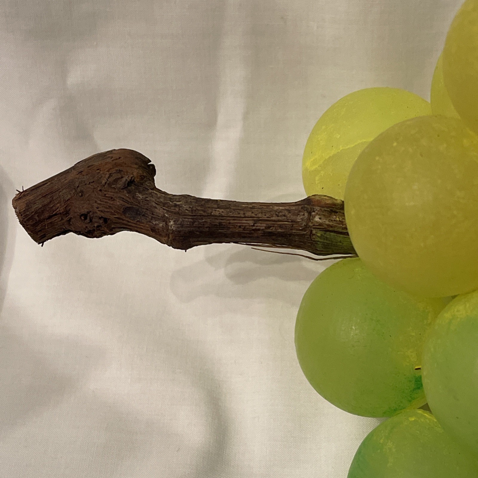 Yellow Alabaster Grape Cluster Table Sculpture Life Size! gallery