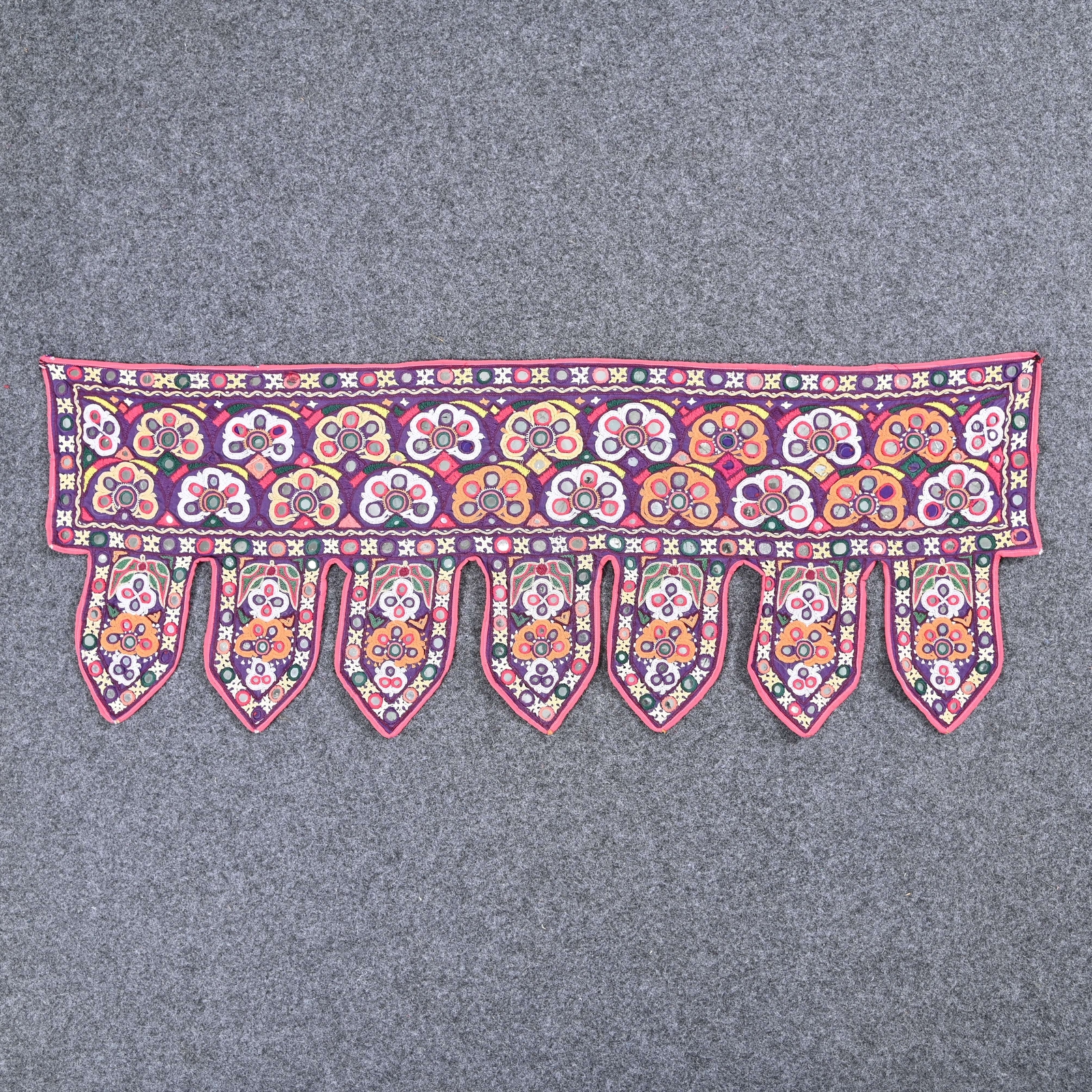 Traditional Decorative Mirror Work Hand Crafted Wall Hanging Toran Bandanwal gallery