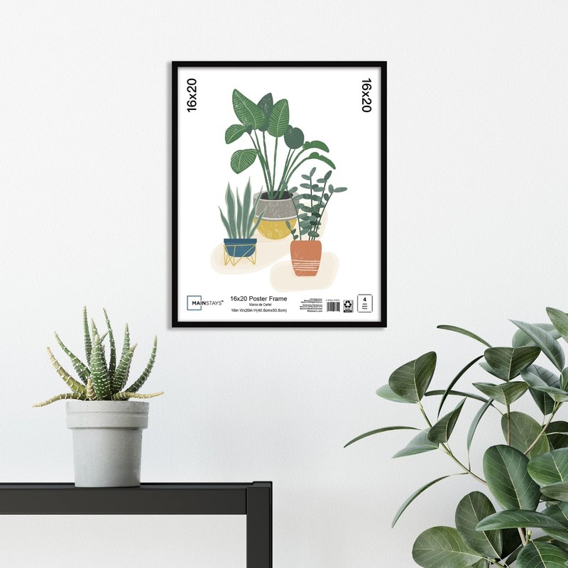 Mainstays 16x20 Basic Black Poster Frame gallery