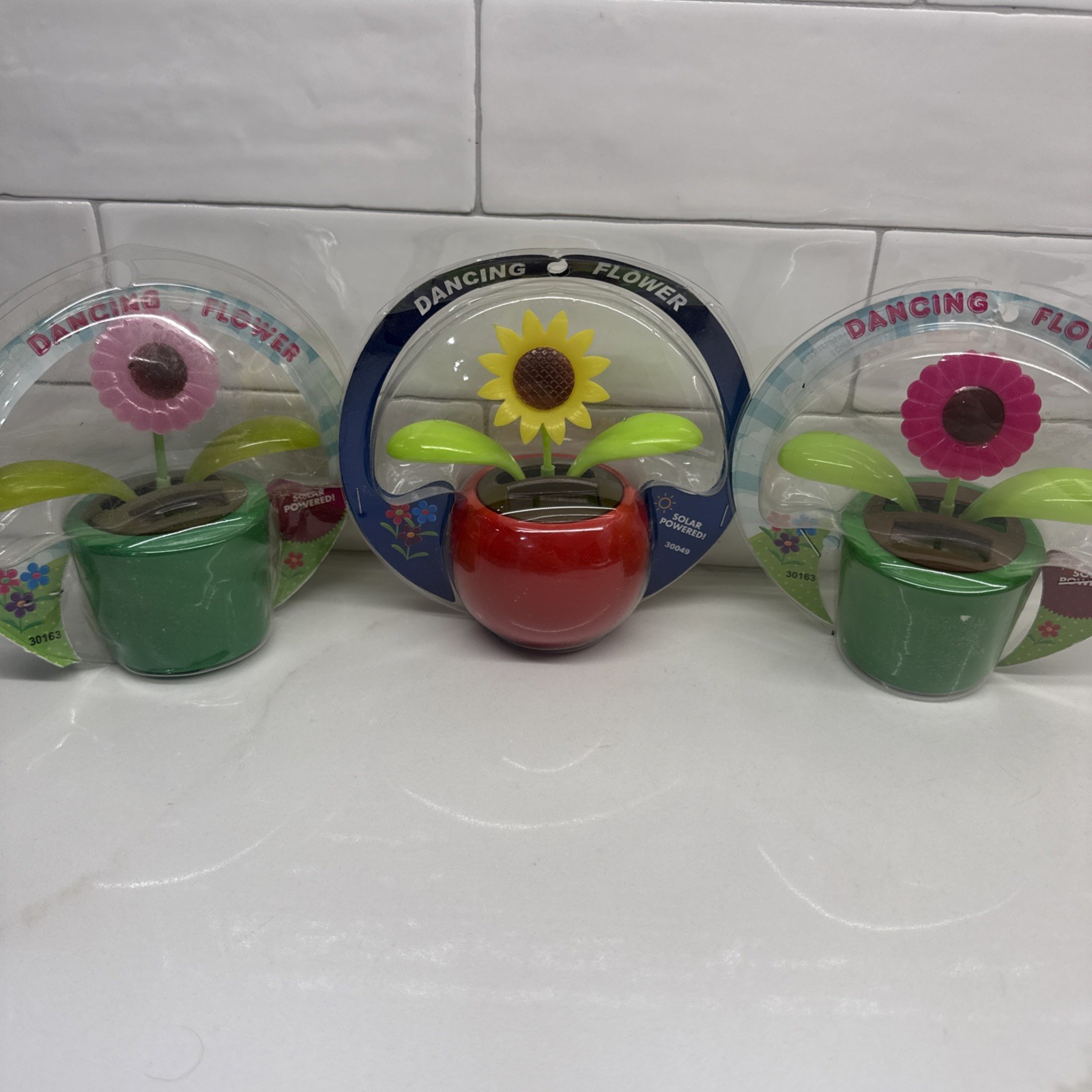 Solar Dancing Flower, Solar Powered Dancing Flower Toy - SET OF 3 - NEW IN PACKS gallery