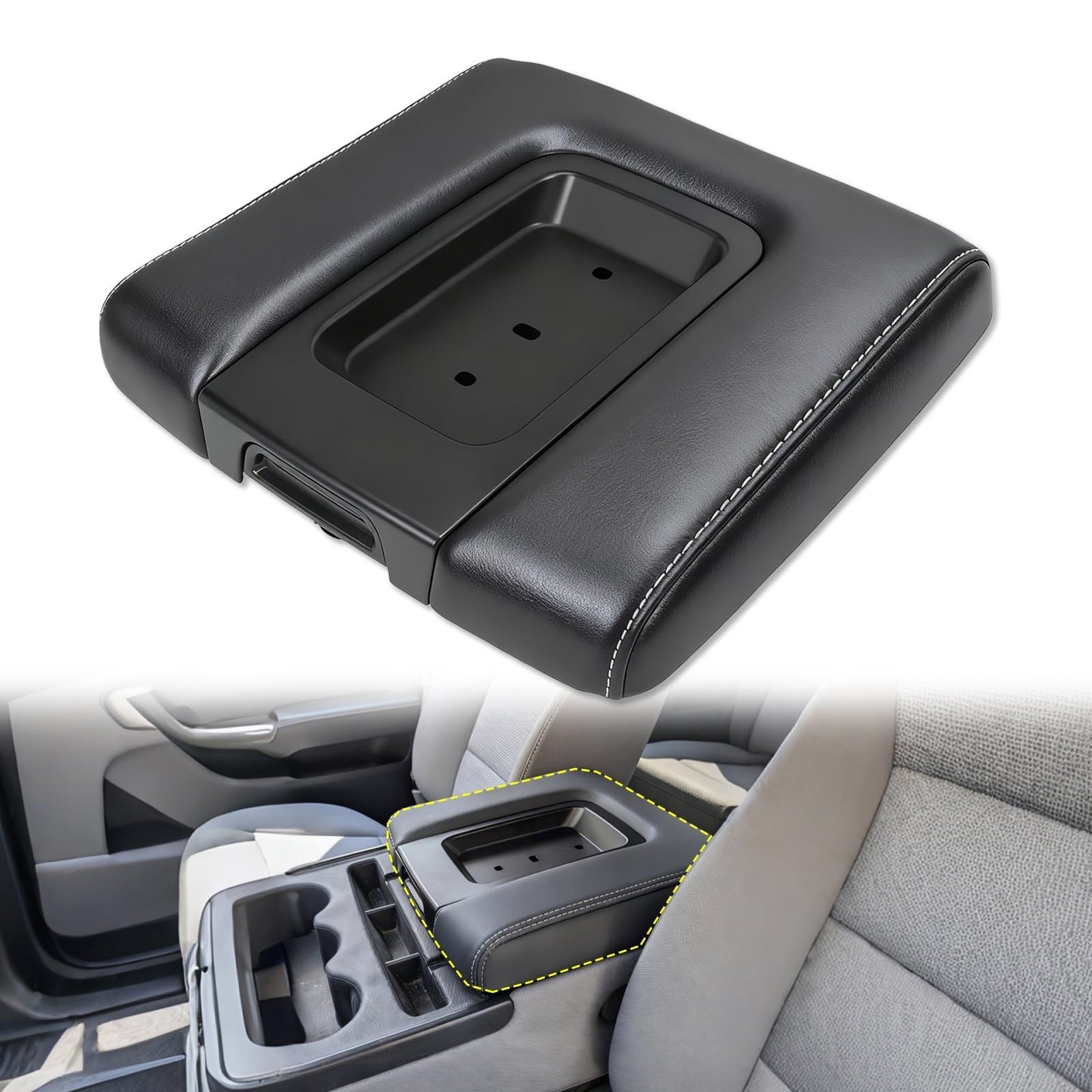 Center Console Armrest Lid,Compatible with 2014-2020 Chevy Silverado Suburban gallery