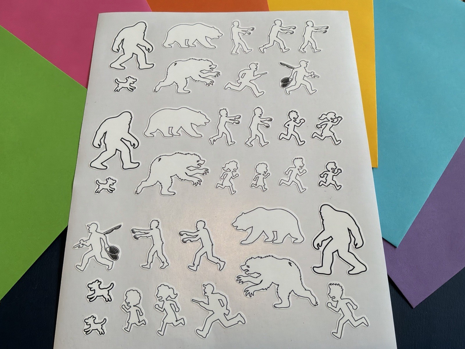 Sasquatch & Zombies RC Scale Hobby Notebook Pre-Cut Decal Set Of 33 1"x1 1/2" gallery