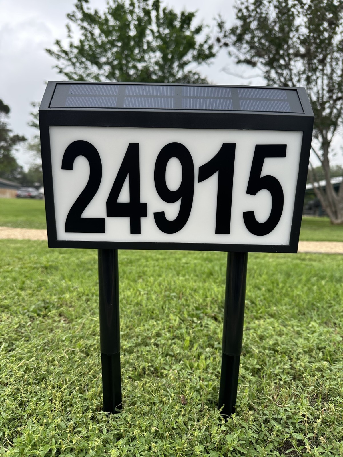 Solar House Numbers Light Waterproof LED Solar Powered Address Sign for Home gallery