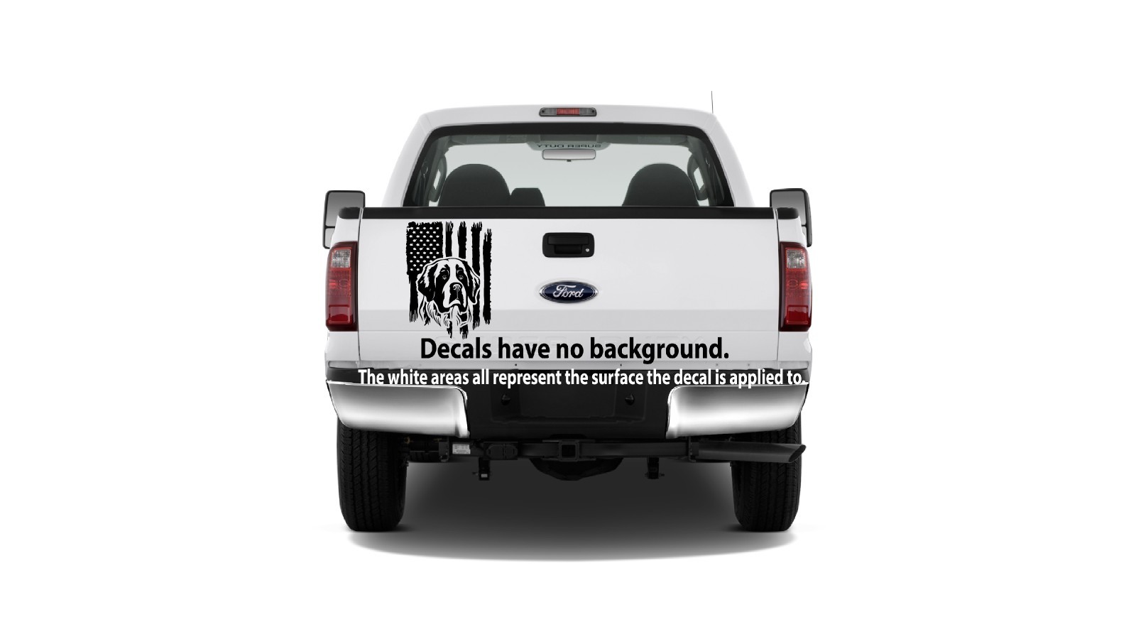 Distressed American Flag Saint Bernard St Dog Puppy USA Patriot Decal Sticker gallery