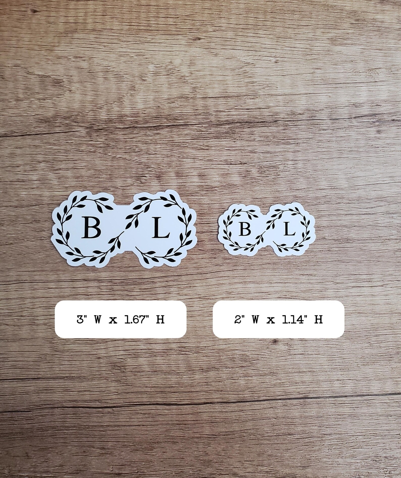 Custom Monogram Sticker | Contour Cut, Glossy Vinyl gallery