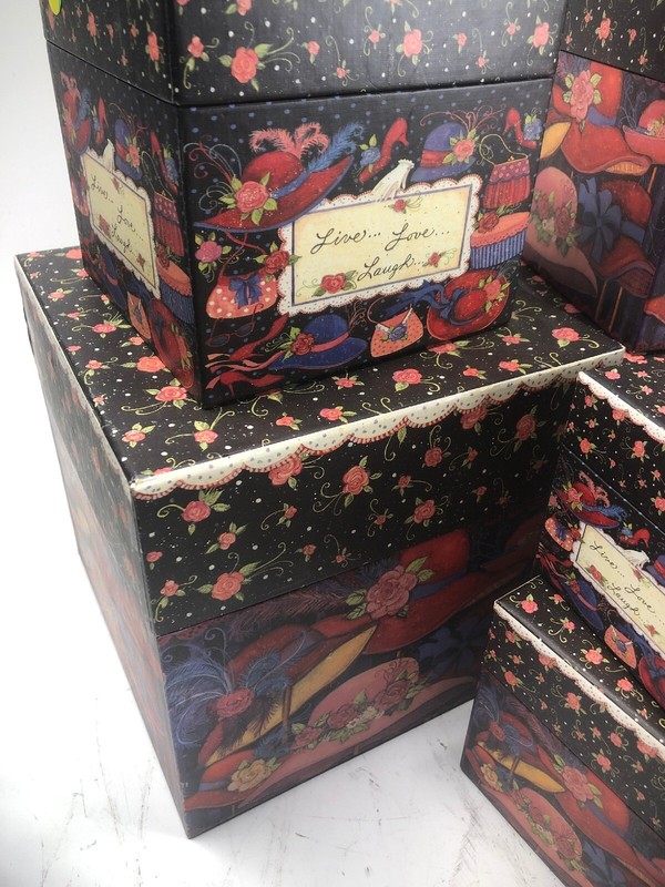 Bob's Boxes - Nesting/Stackable Boxes - Red Hats gallery