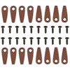 200Pcs Turn Button Fasteners Set with 200Pcs Screws for Hanging Drawing, Brown gallery