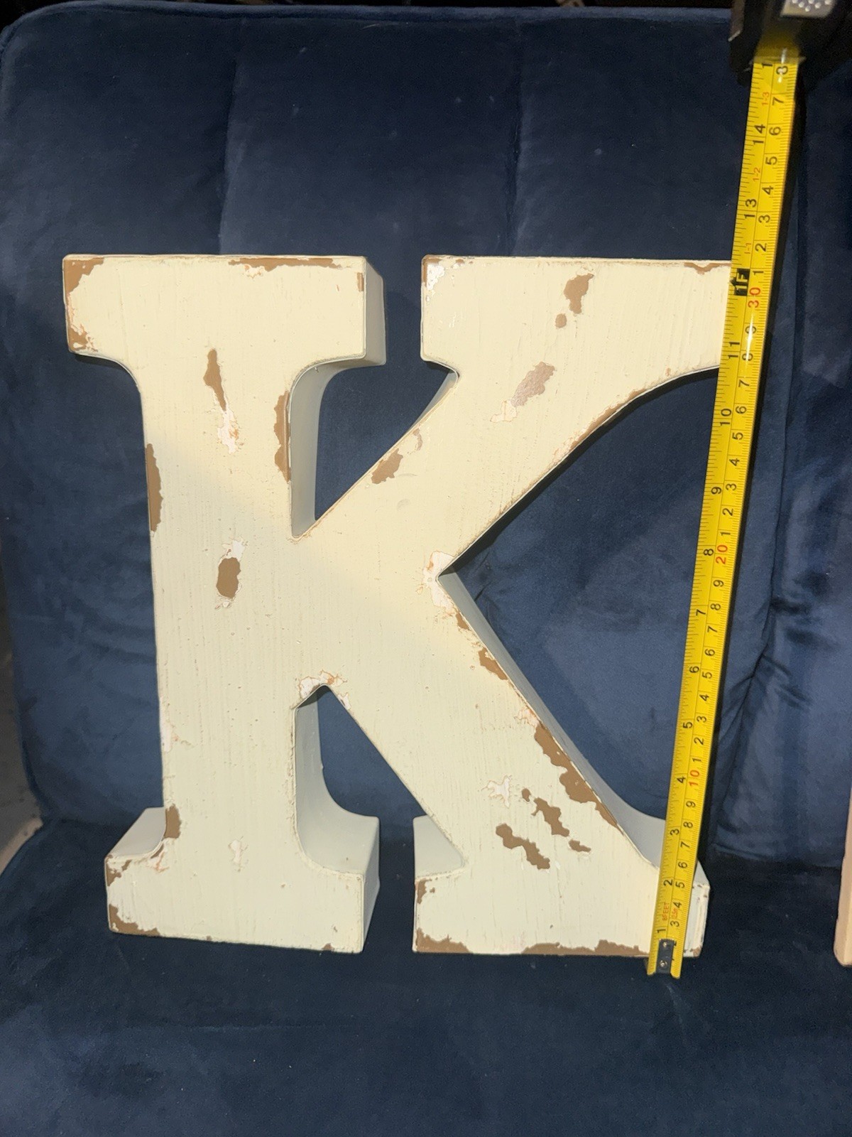 Metal 3D Block Letters 8” Rustic Country Industrial Farmhouse Natural Finish gallery