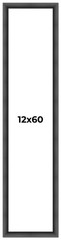 12×60 Frame Black Picture Frame Modern Photo Frame UV Acrylic, Acid Free Backer