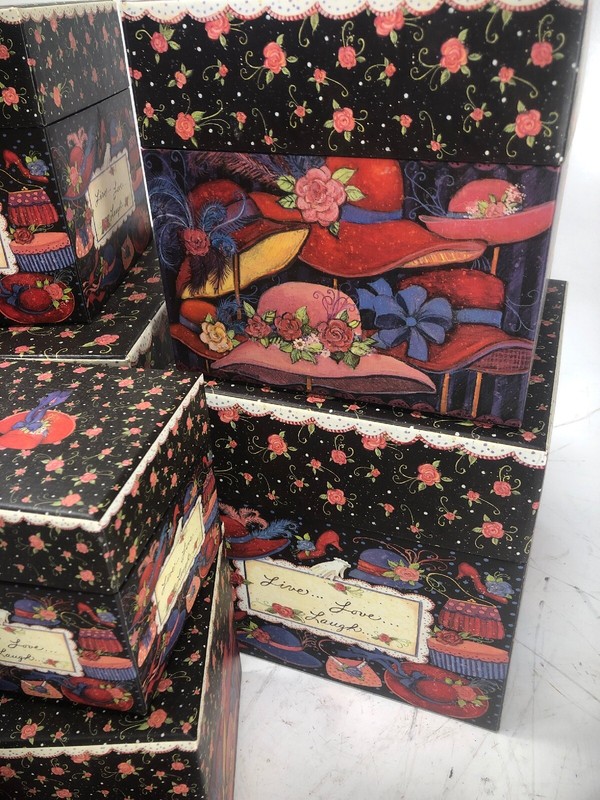 Bob's Boxes - Nesting/Stackable Boxes - Red Hats gallery