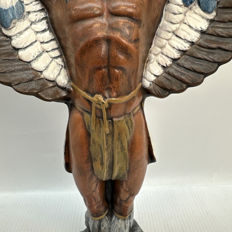 Ceramic Native American Eagle Dancer Statue, Hand Painted {GG} gallery