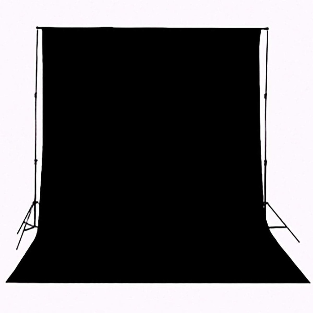 5x7ft Background Solid Black Backdrop Muslin Portrait Background Screen for Phot