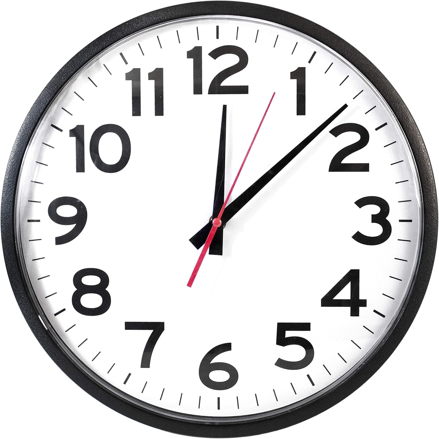 Ultimate Wall Clock | 10 Inch | round | Quartz | Black | Kitchen | Office | Bedr gallery