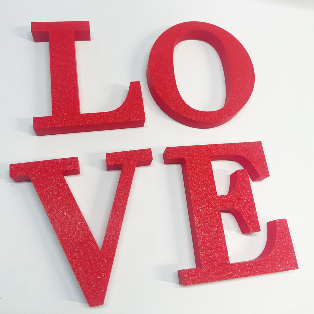 Custom 3d Printed Letters - Multiple colors & Sizes - Select Your Own Font