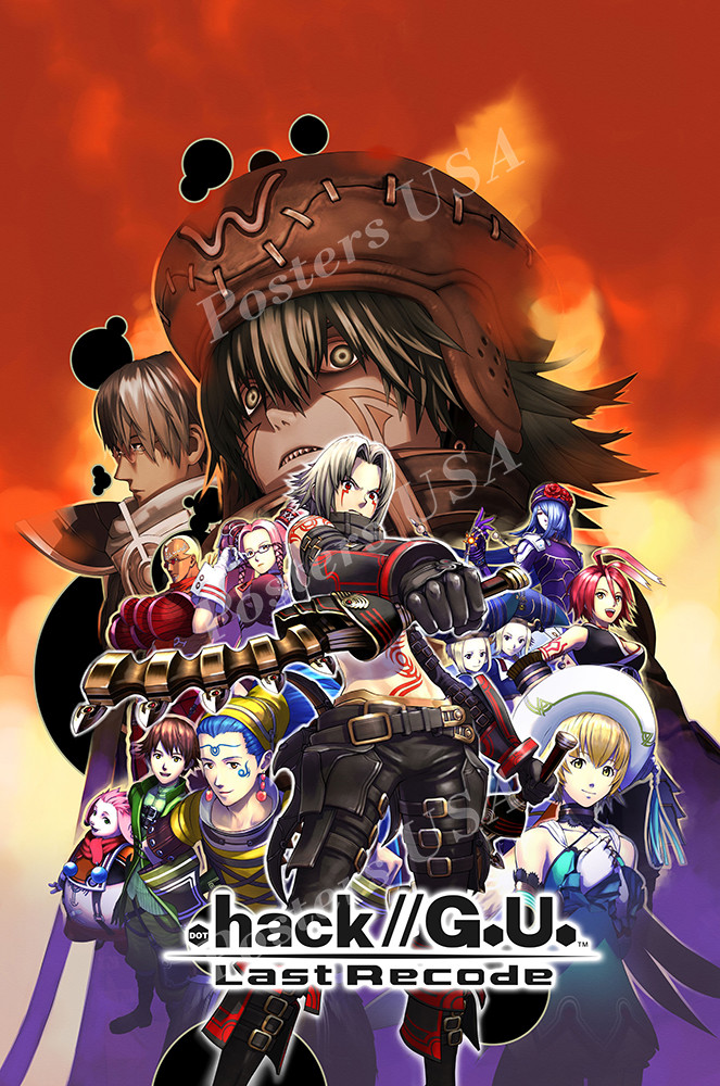.hack // G.U. Last Recode PS4 Premium POSTER MADE IN USA - OTH734