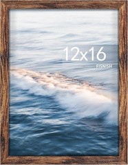 12×16 Picture Frame Brown Poster Frame Wall Mount Horizontal Vertical