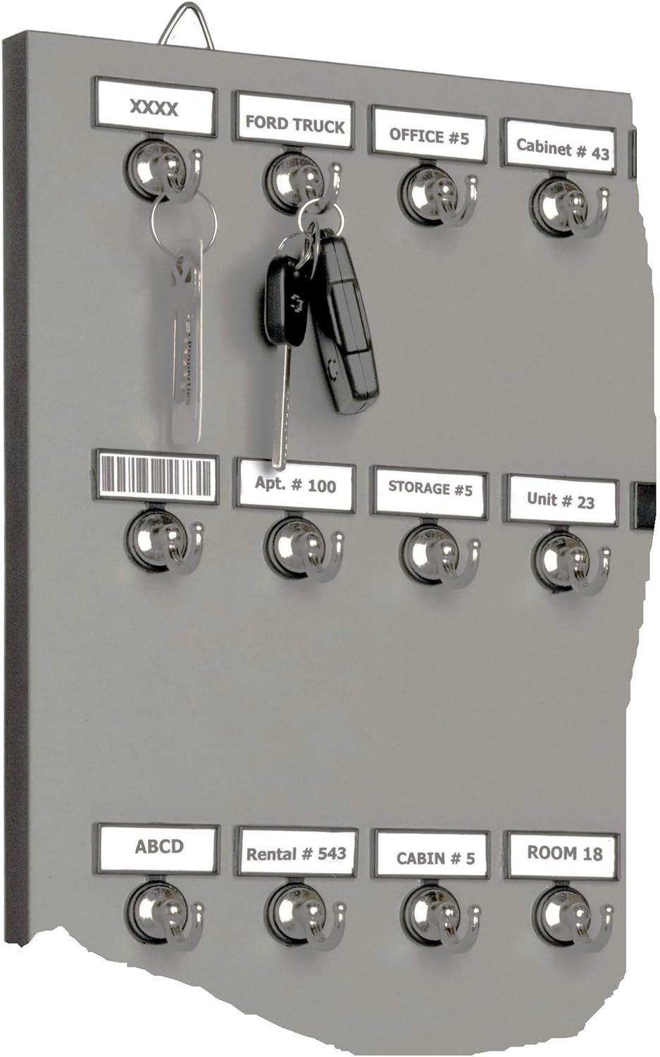 Key Hook, Key Rack #35MGN, 35 Extra Space Bolted Metal Hooks with 'Customize Nam gallery