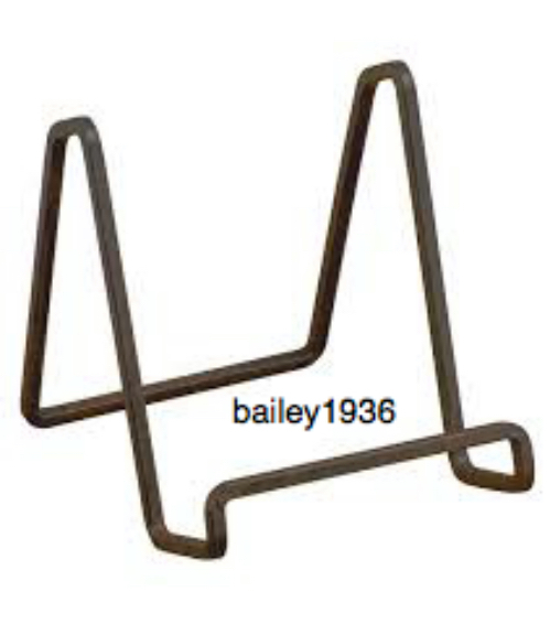 4" SILVER PLATE STAND EASEL Wire Display Book Tile Photo Wedding FREE SHIPPING gallery