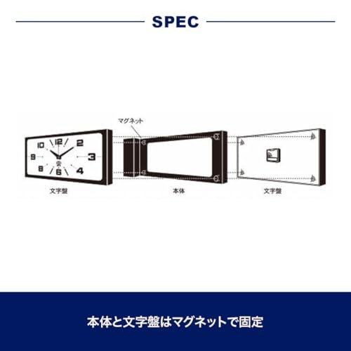DULTON Double Face Rectangle Wall Clock H21-0362 Dark Green Two-Sided Square gallery