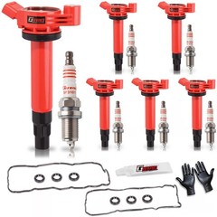 Upgraded Ignition Coil Pack & Spark Plug & Valve Cover Gasket Kit for Toyota …
