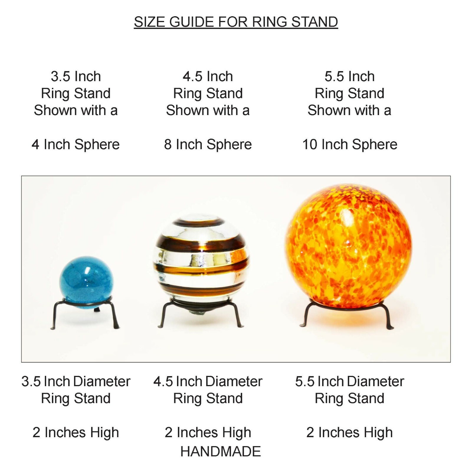 Basic Wrought Iron Display Ring Stand, Bronze Color- 5.5 Inches D x 2 Inches H gallery