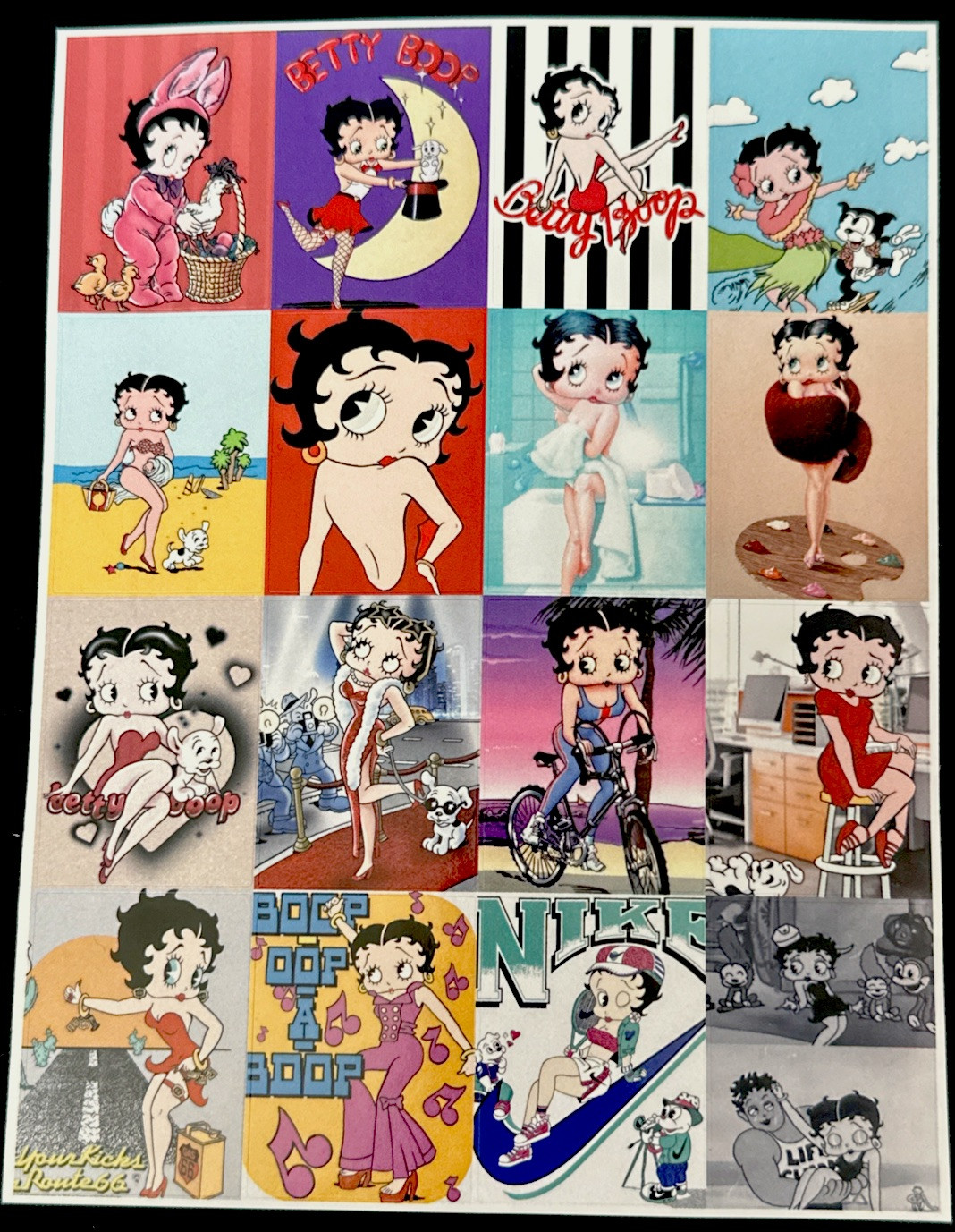 BETTY BOOP STICKERS✨💋🐣🐶🐱👙❤️‍🔥🛁🎵👠✨6 1/2” X 5”✨SEXY & CUTE✨AWESOME💫 gallery