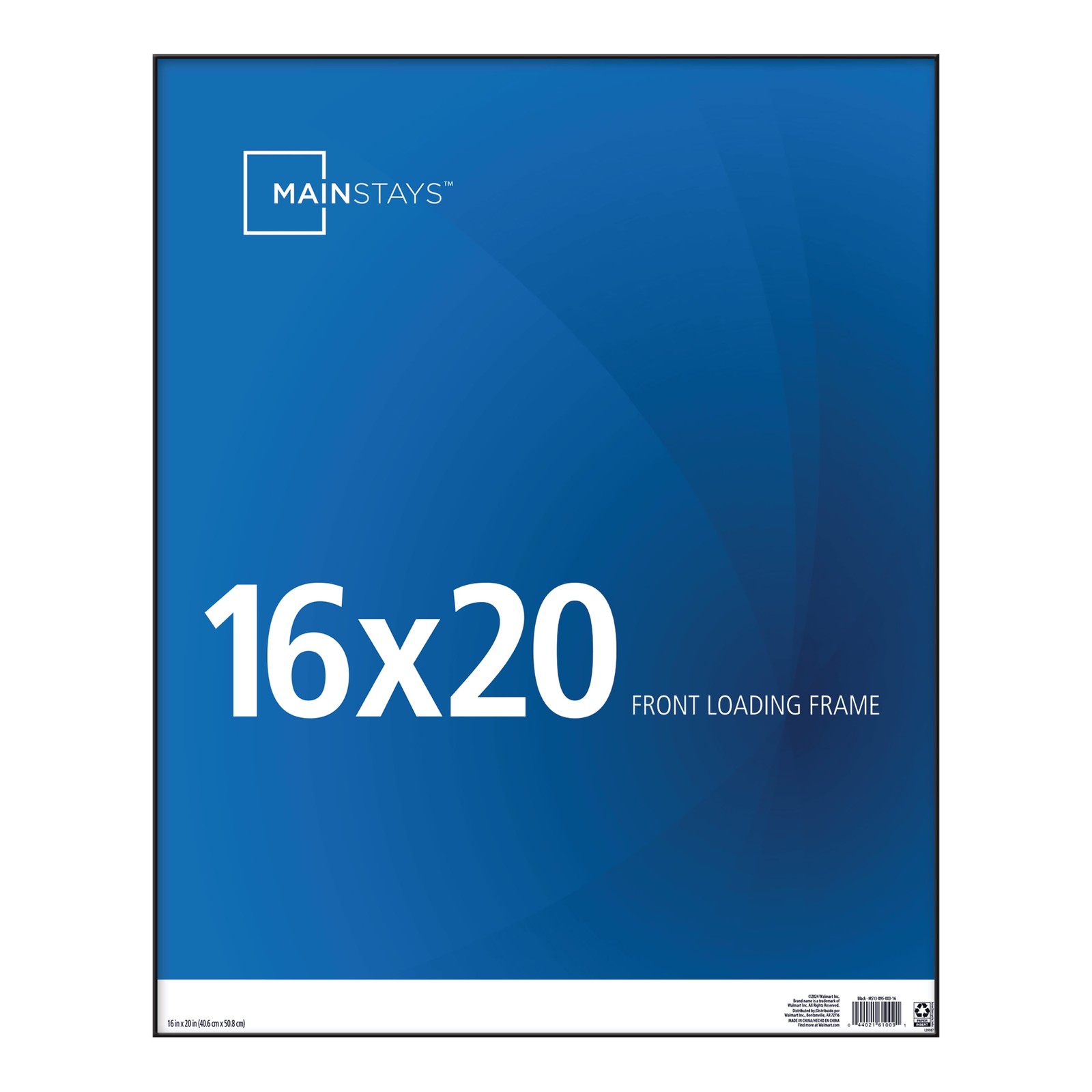 16x20 Front Loading Wall Picture Frame, Black gallery