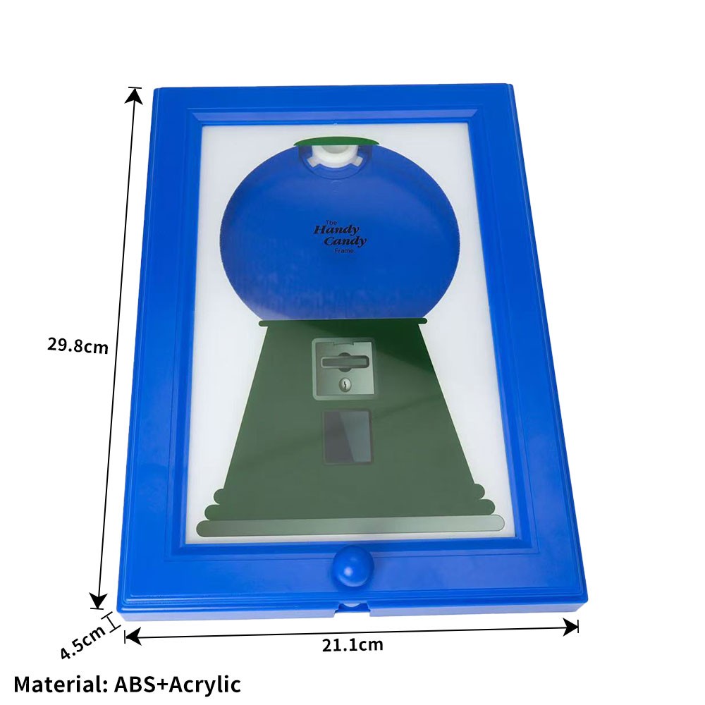 Candy Dispenser Gumballs Machine in A Frame Dispenses, Handy Candy Frame Gifts gallery