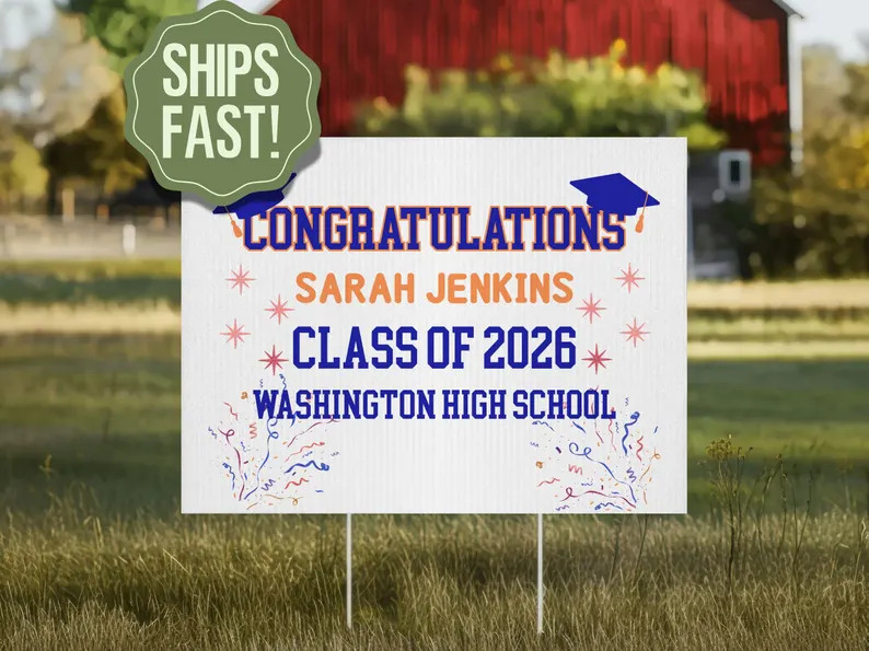 Graduation Party Yard Sign Class gallery