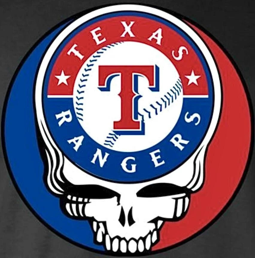 ⚡️GRATEFUL DEAD Texas Rangers Stealie Sticker *NEW* Measures 3" x 3" gallery