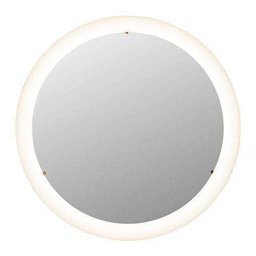 Ikea STORJORM Mirror with integrated LED lighting, white 18 1/2" NEW 302.500.83 gallery