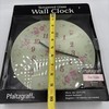 Pfaltzgraff Wall Clock Tea Rose Floral 9 7/8" Analog 1-12 Tempered Glass 21711 gallery