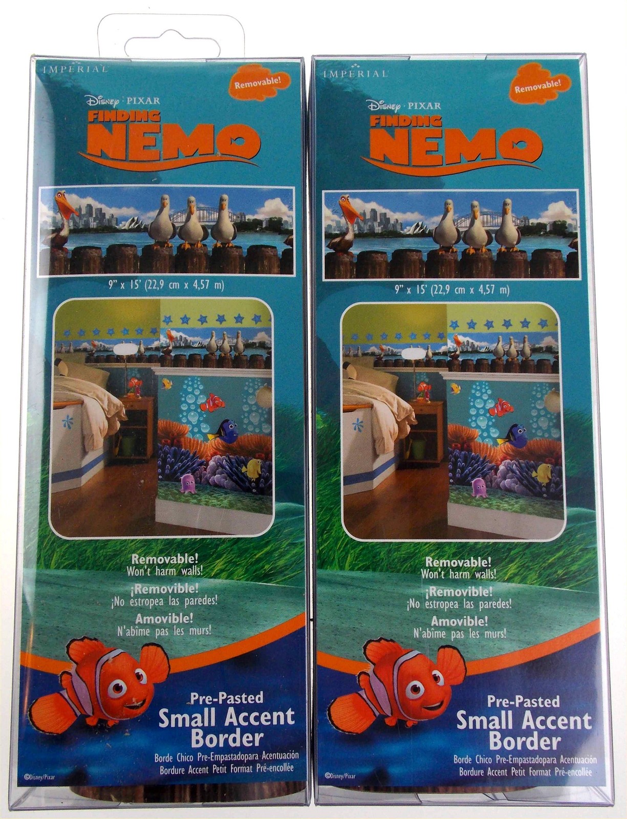 Disney Pixar Finding Nemo Removable Pre Pasted Small Accent Wall Border Lot 2 gallery