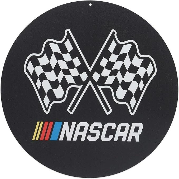 NASCAR Checkered Flags Round Sticker Decal Laptop Wall Mirror Tumblr Locker gallery