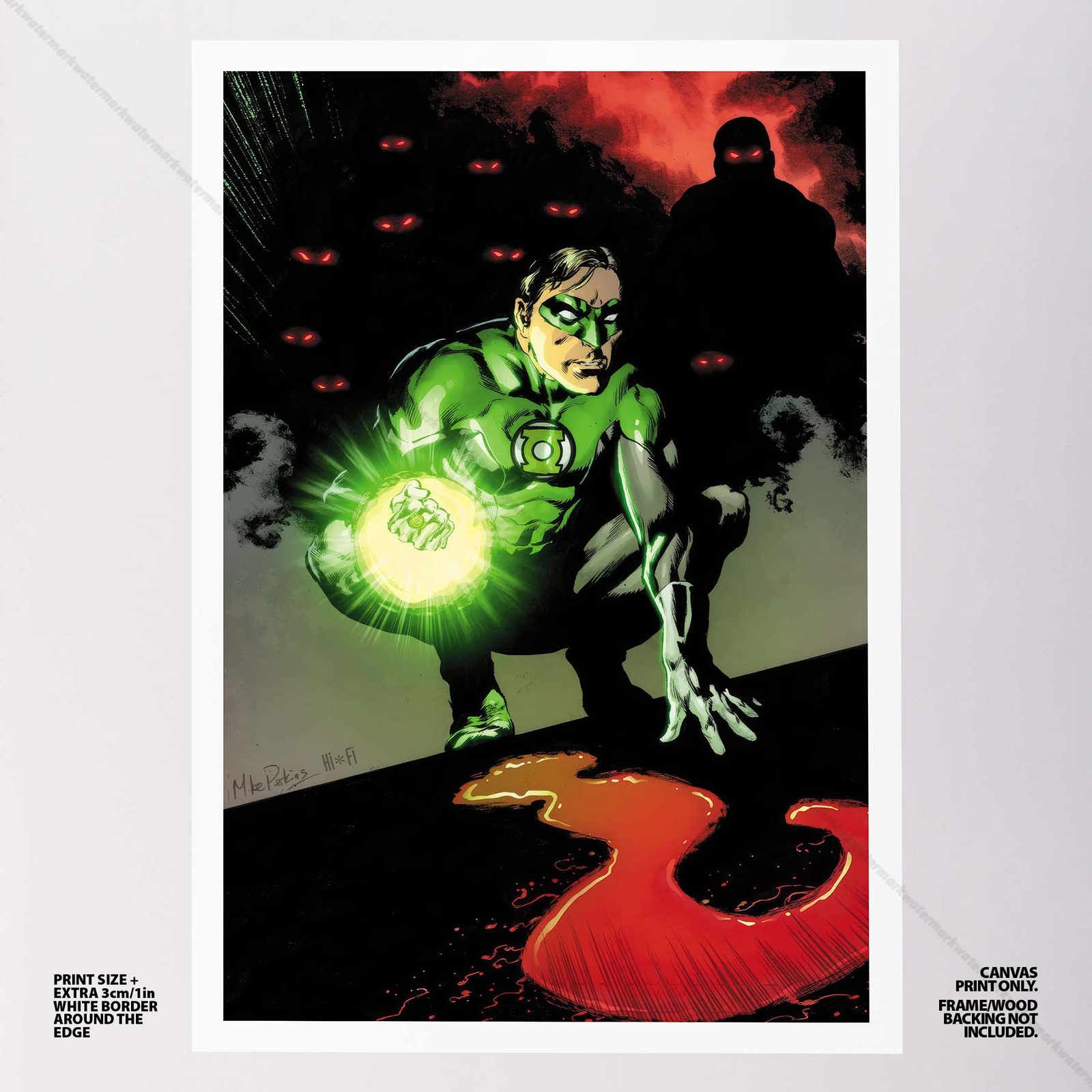Green Latern Poster Canvas DC Comic Book Cover Art Print #63452 gallery