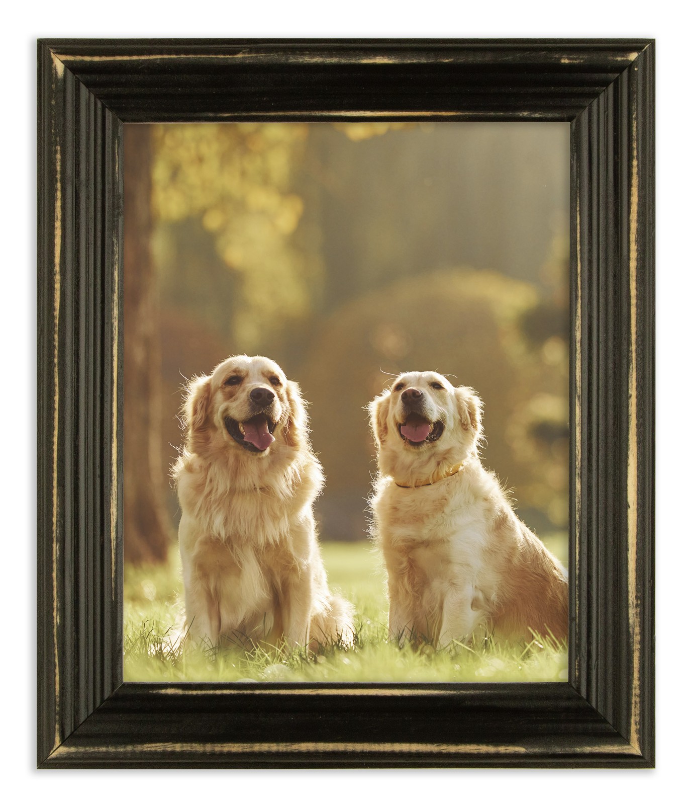 Distressed Lucy - Distressed Black Picture Frame - Solid Wood gallery