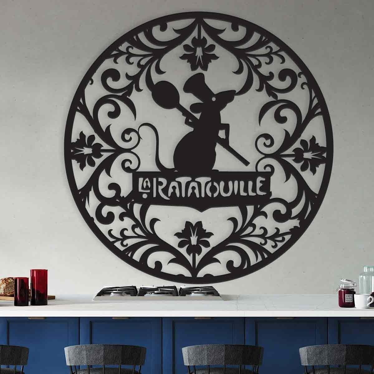 La Ratatouille Sign, Cute Little Chef Sign, Ratatouille French Bistro metal sign gallery