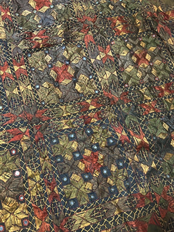 Vintage Patchwork TAPESTRY Gypsy Wall Hanging Rajasthani 84” Nutty Mix Cotton gallery