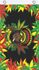 Rasta Dude Blacklight Reactive Fly Flag 3′ x 5′
