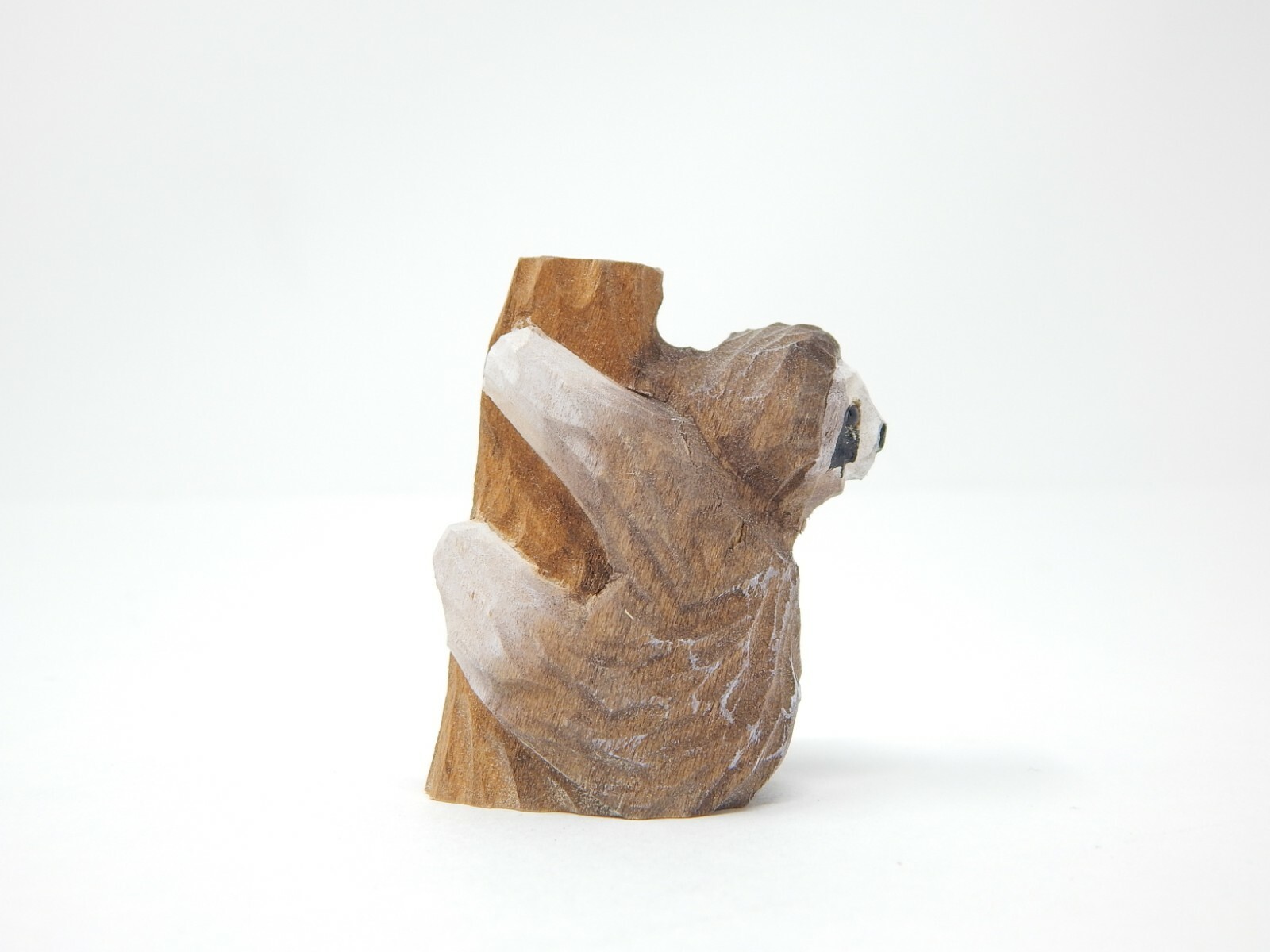 Sloth Figurine Statue Decor Small Animal Sculpture Art Wood Carving Miniature gallery