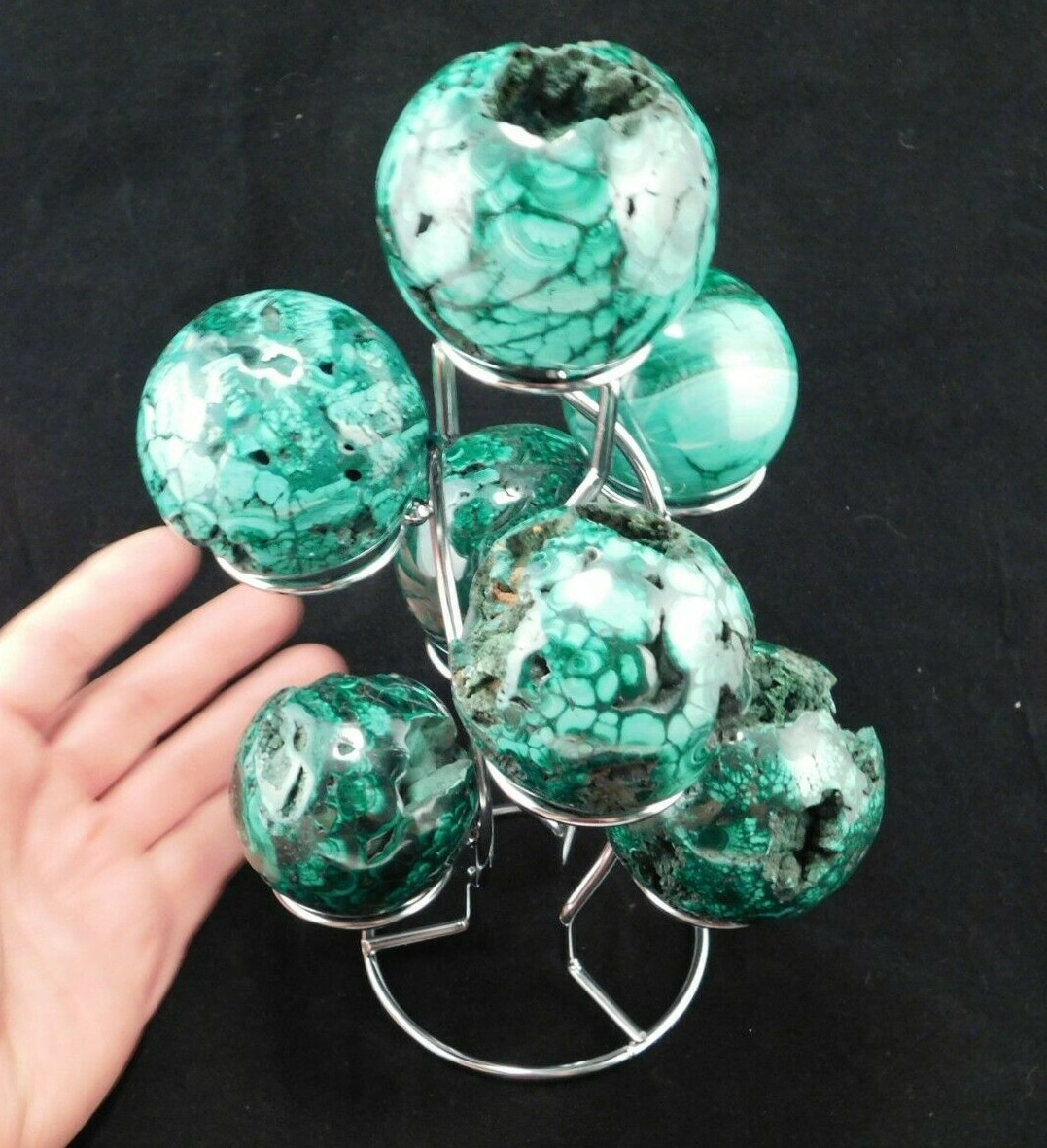 SEVEN! Sphere Display Stand Metal Medium Size Chrome Color gallery