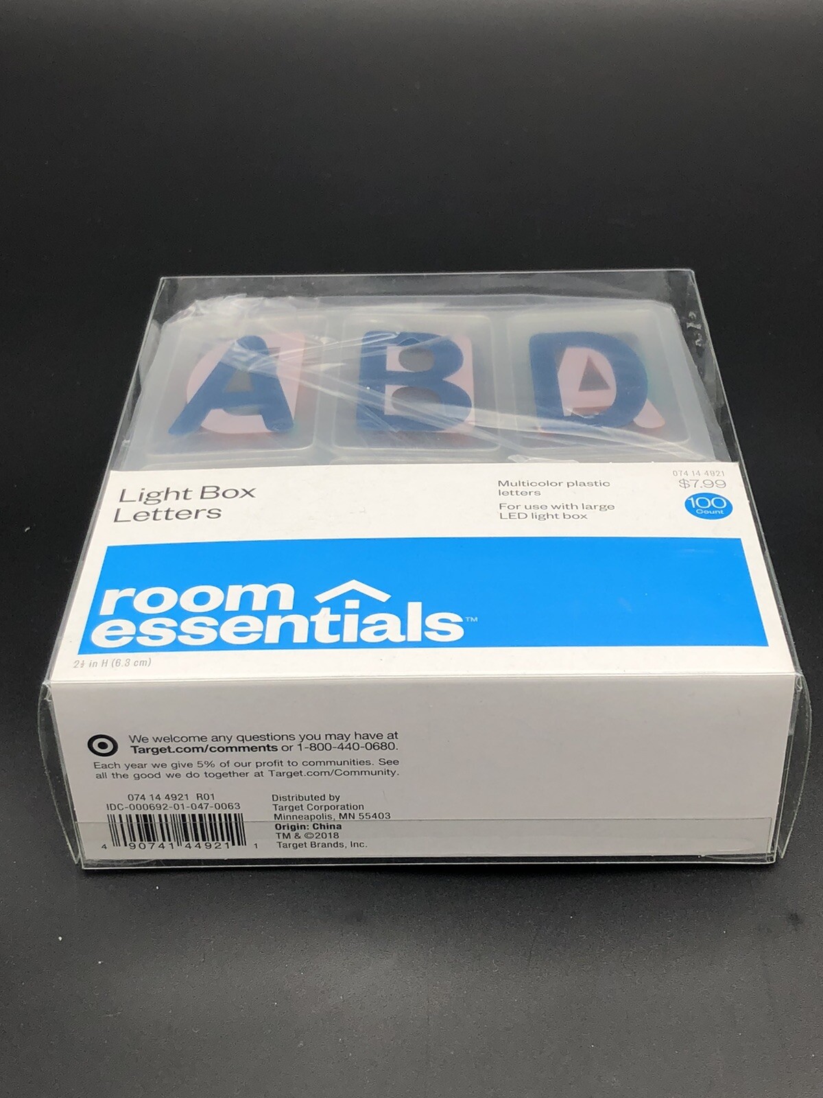 Room Essentials LED Light Box Letters Muti-color Plastic Letters 100 Count gallery