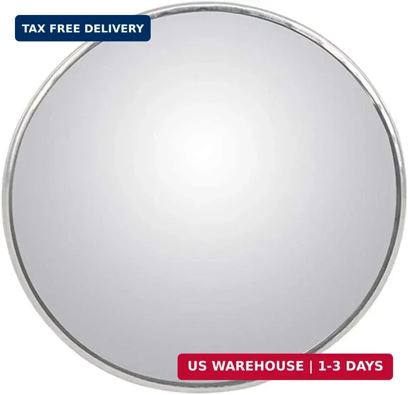 2Pcs 3 Inch Non-Adjustable Large Stick-On Convex Blind Spot Mirror, HD Glass Big gallery