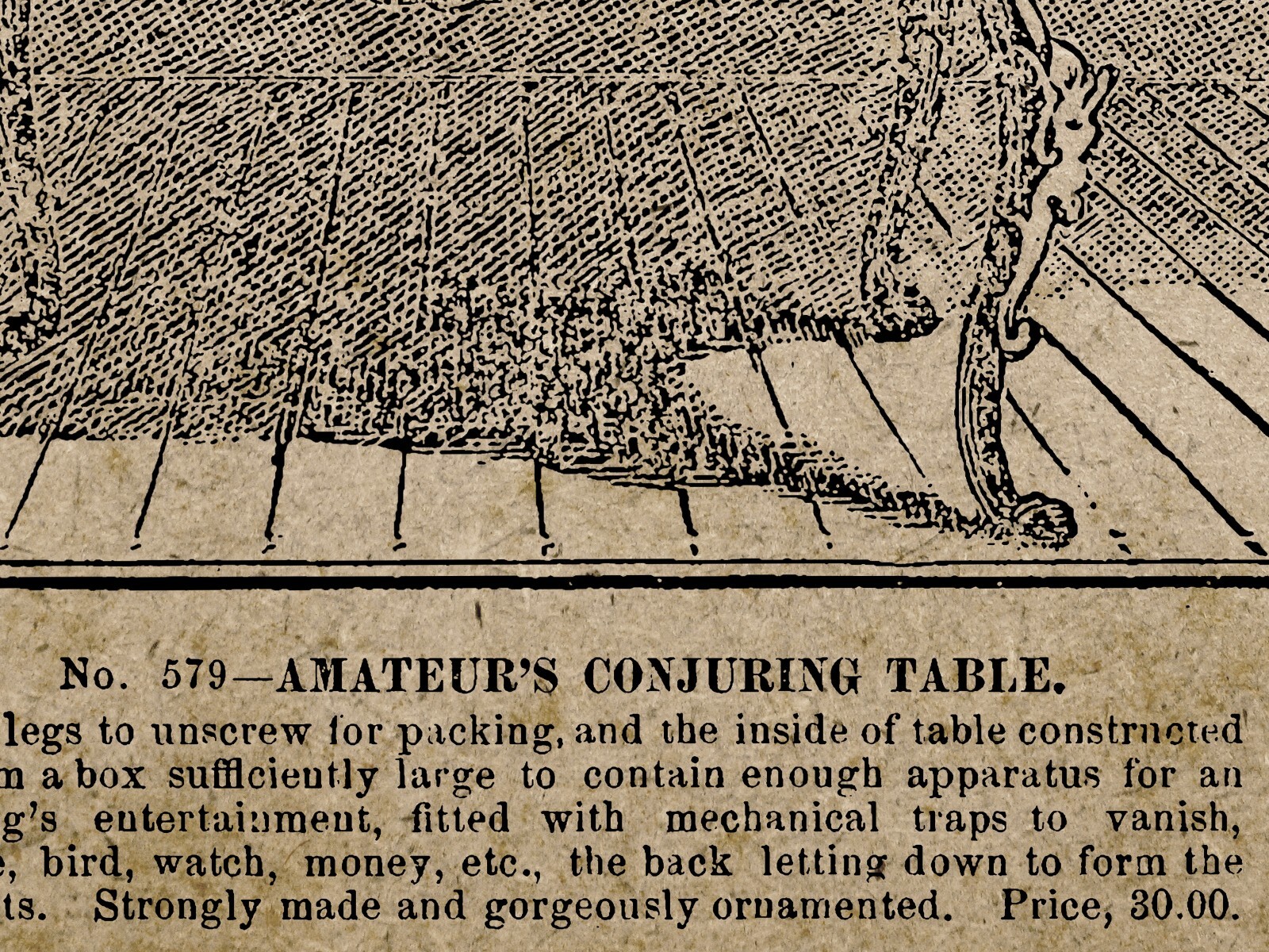 Conjuring Tables Magic Tricks POSTER! (up to 24" x 36") - Magician - Stage gallery